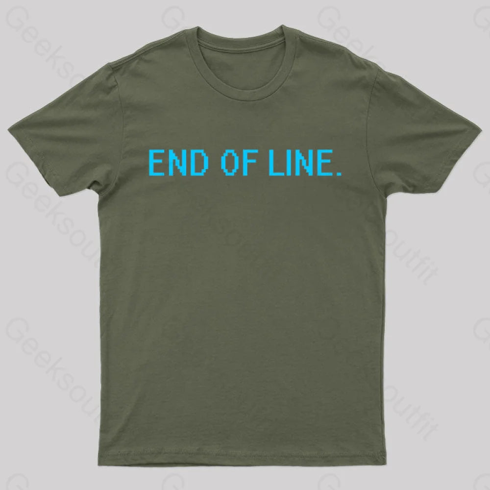 End Of Line Nerd T-Shirt Army Green / S