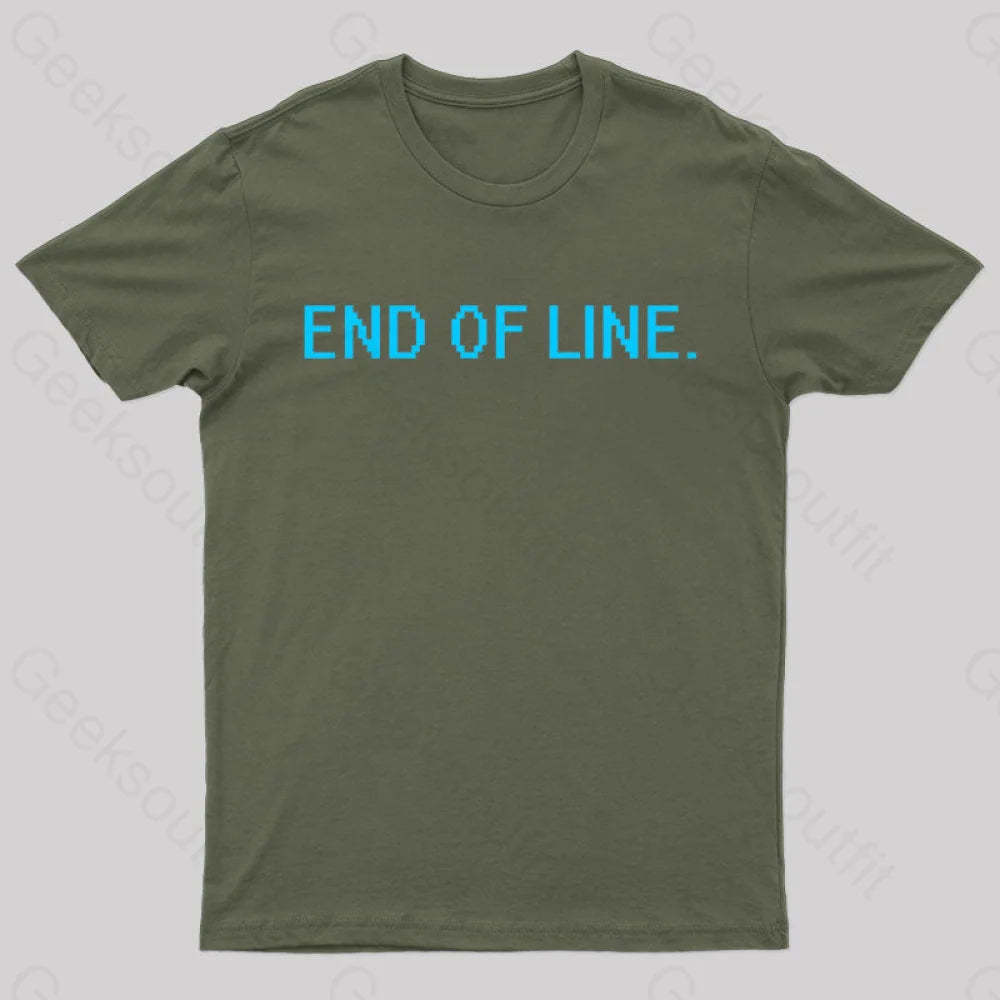End Of Line Nerd T-Shirt Army Green / S