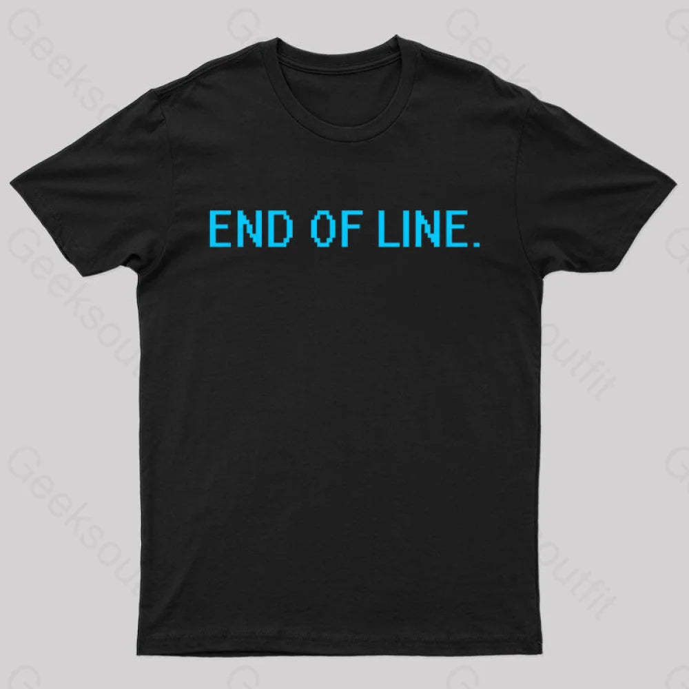 End Of Line Nerd T-Shirt Black / S
