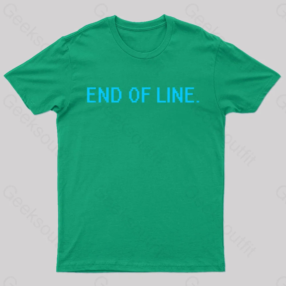 End Of Line Nerd T-Shirt Green / S