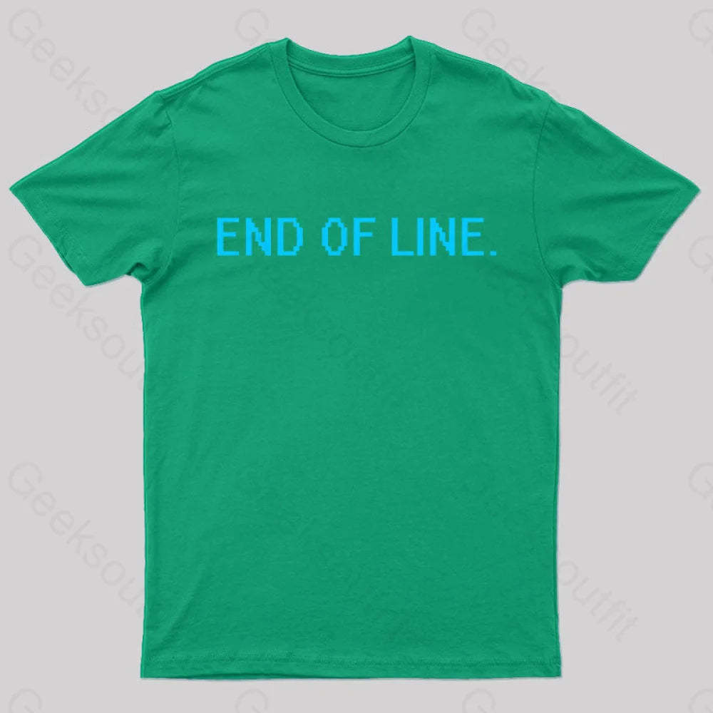 End Of Line Nerd T-Shirt Green / S