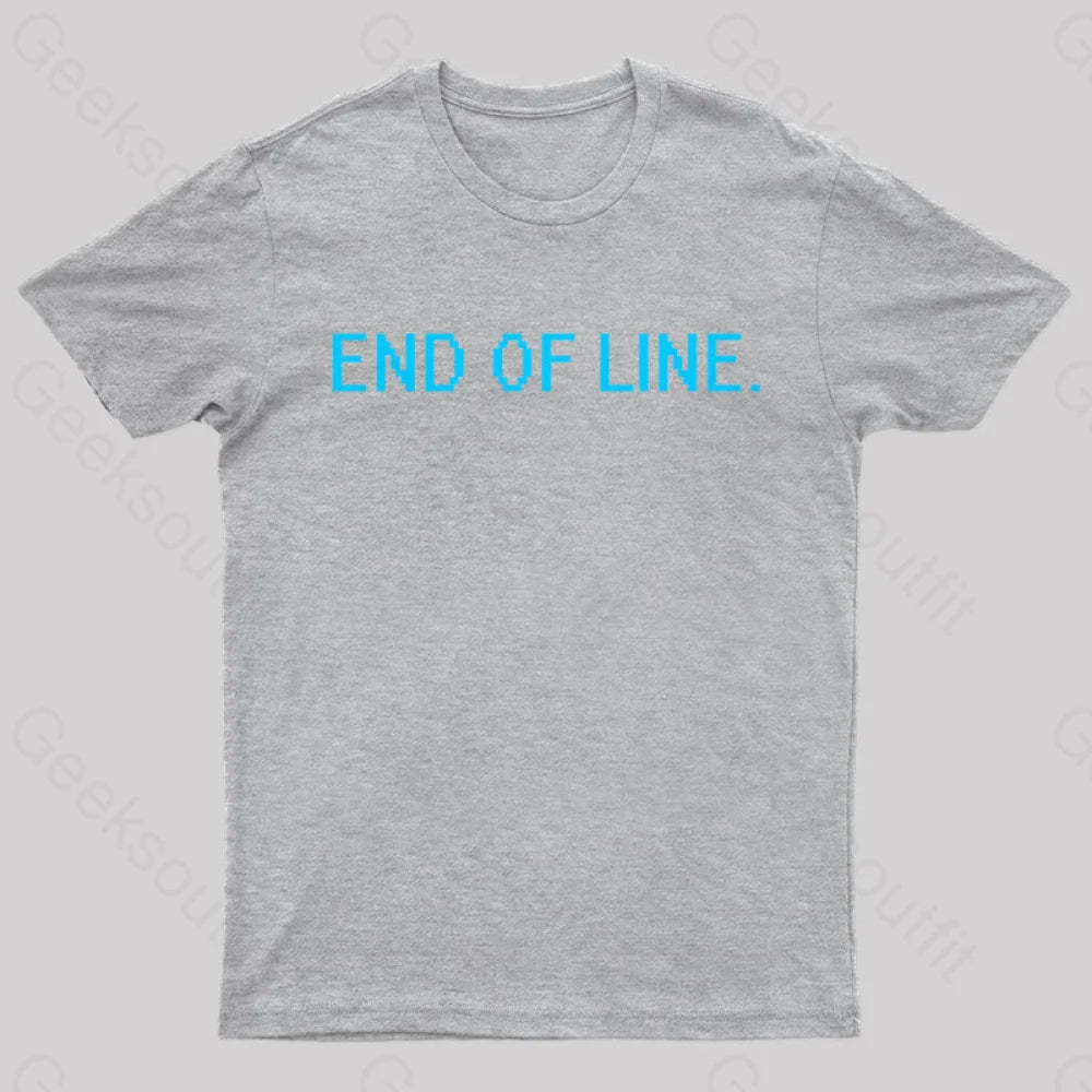 End Of Line Nerd T-Shirt Grey / S