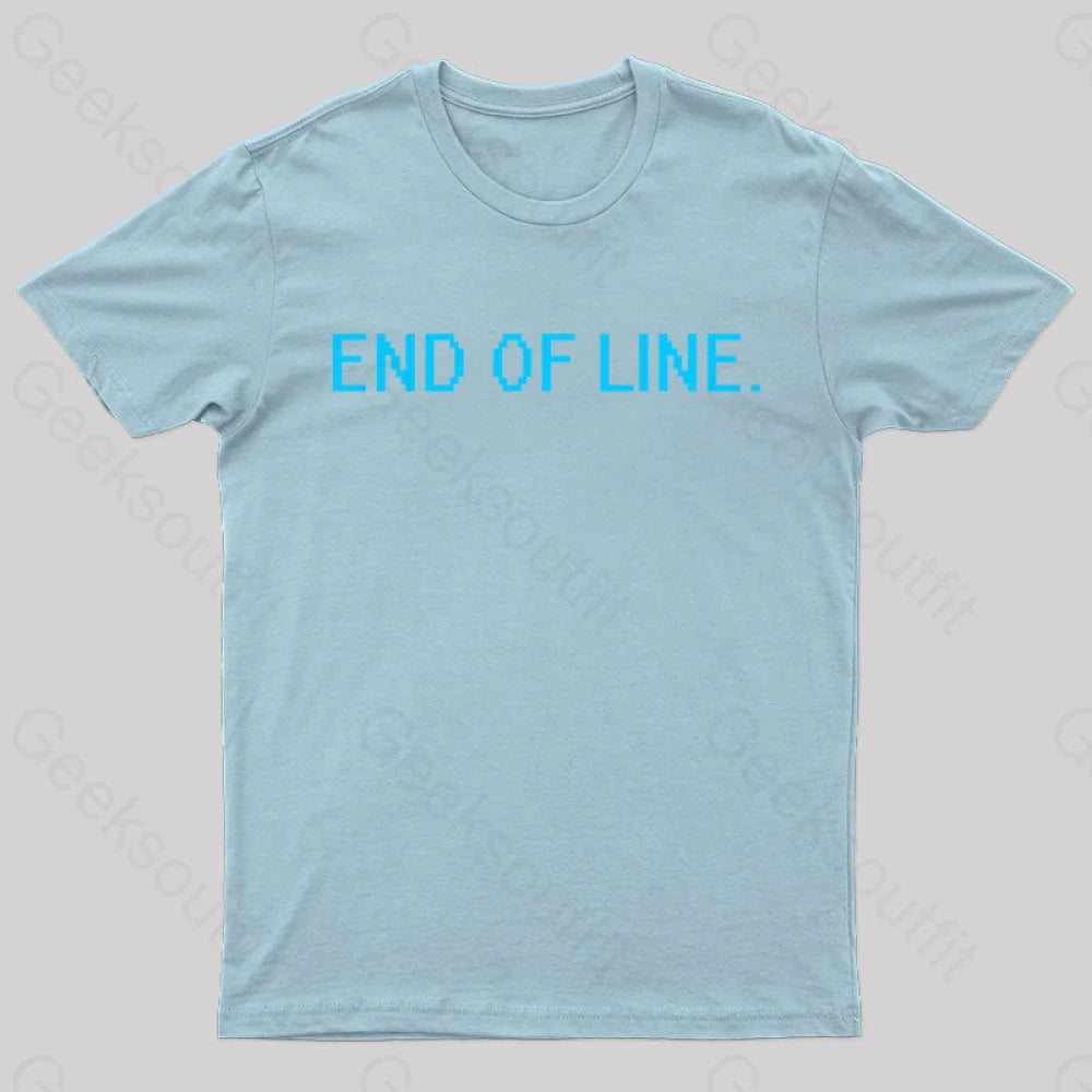 End Of Line Nerd T-Shirt Light Blue / S