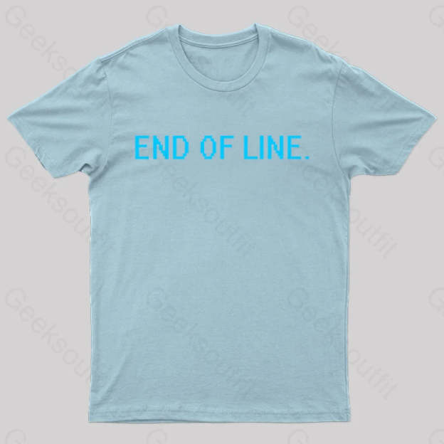 End Of Line Nerd T-Shirt Light Blue / S