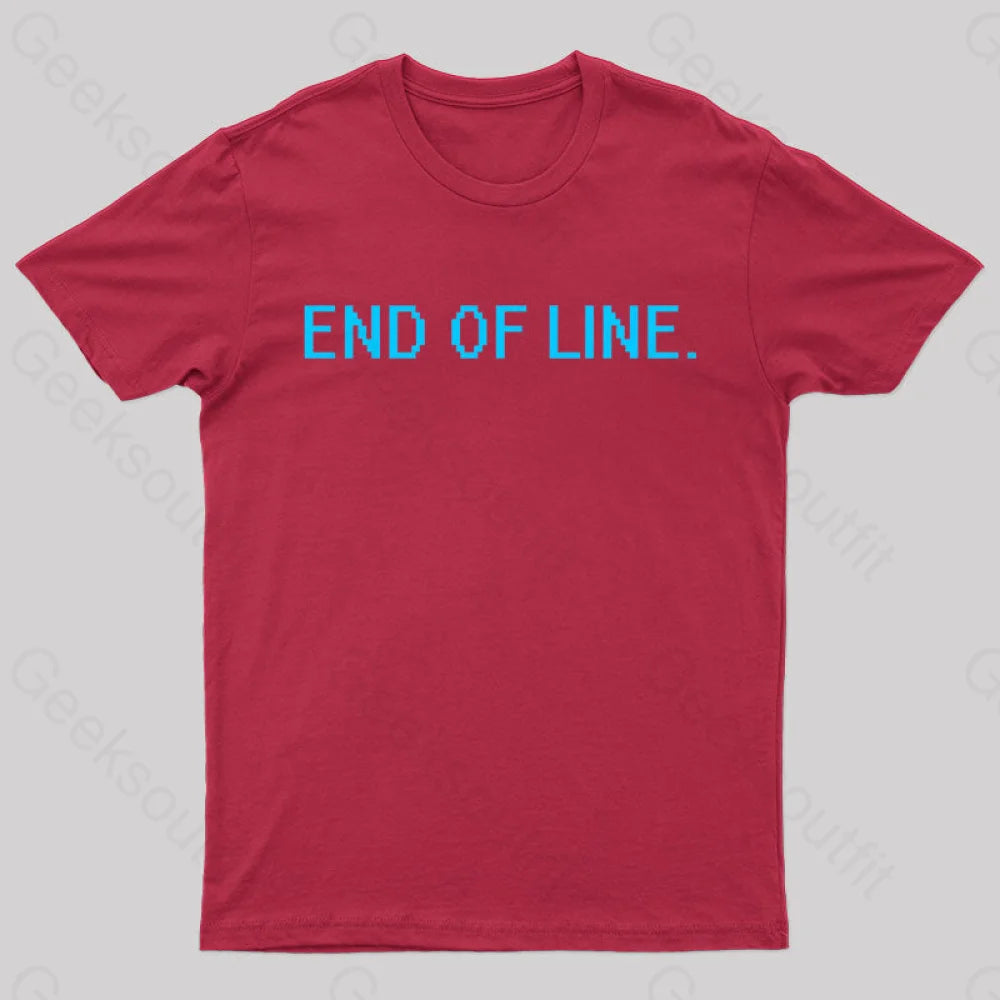End Of Line Nerd T-Shirt Red / S