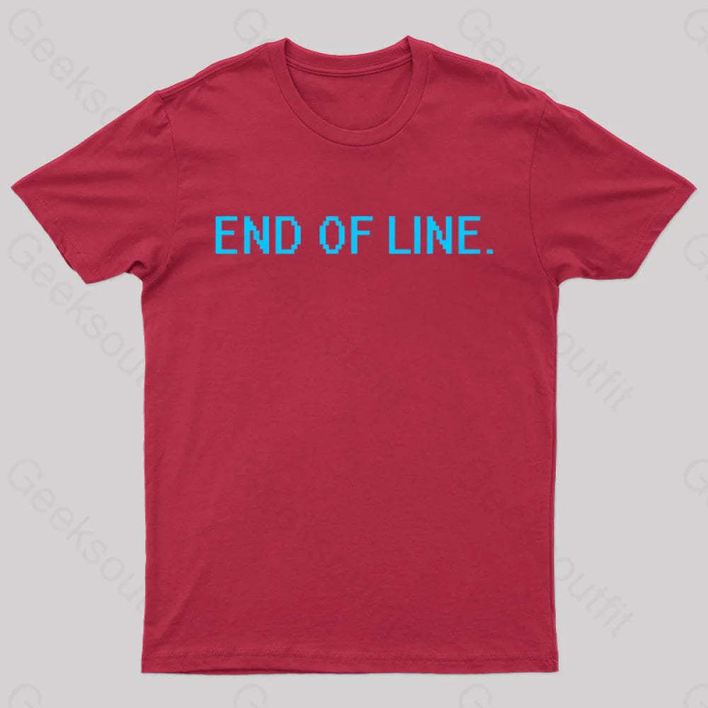End Of Line Nerd T-Shirt Red / S
