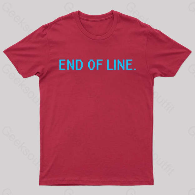 End Of Line Nerd T-Shirt Red / S