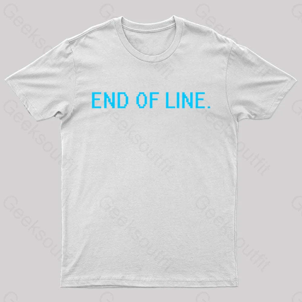End Of Line Nerd T-Shirt White / S