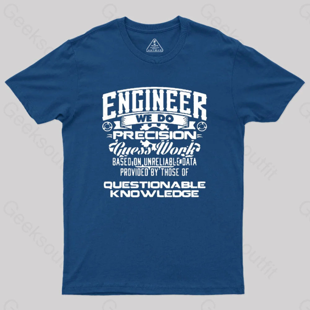 Engineer We Do Geek T-Shirt Navy / S