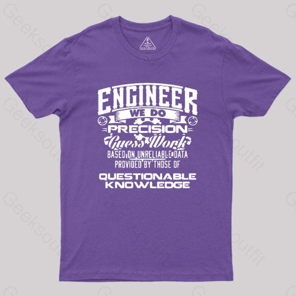 Engineer We Do Geek T-Shirt Purple / S