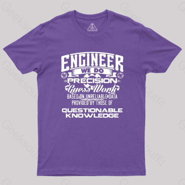 Engineer We Do Geek T-Shirt Purple / S