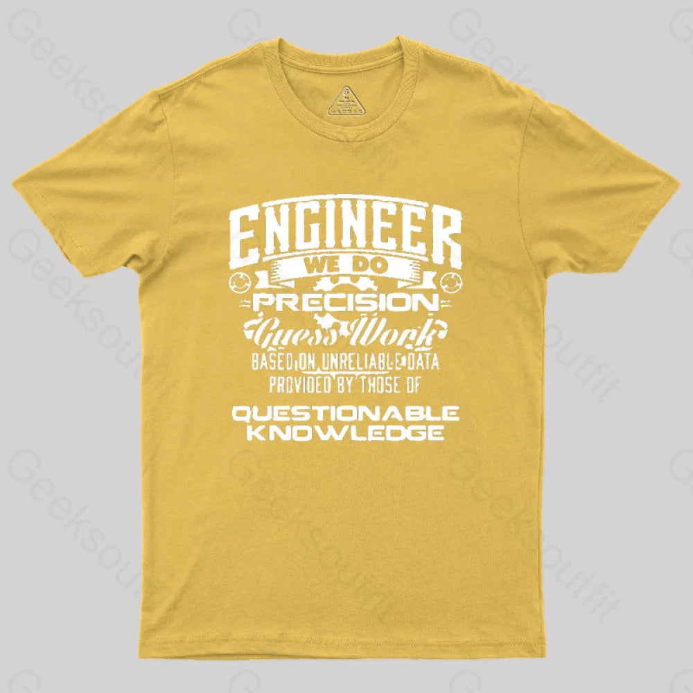 Engineer We Do Geek T-Shirt Yellow / S