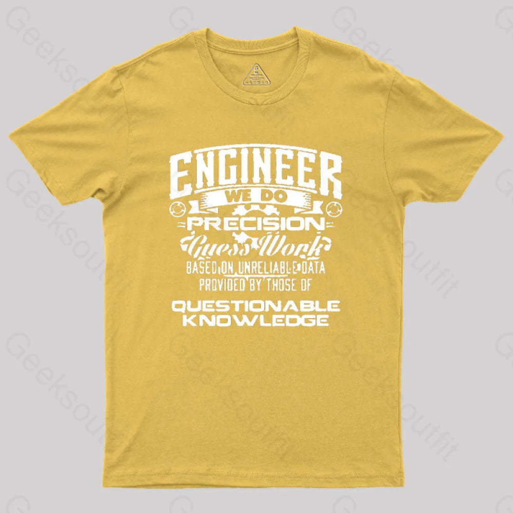 Engineer We Do Geek T-Shirt Yellow / S