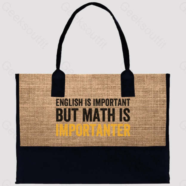 English Is Important But Math Importanter Cotton Tote Bag