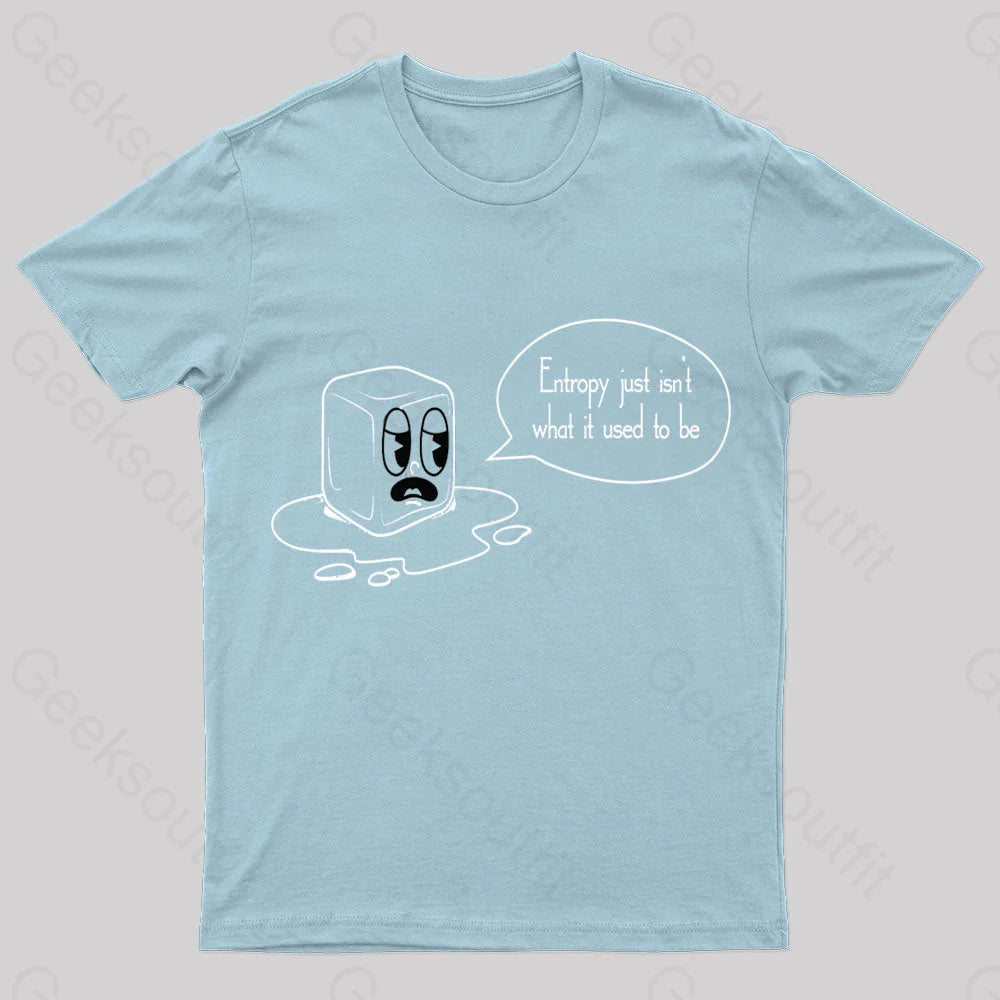 Entropy Just Isn’t What It Used To Be Geek T-Shirt Light Blue / S