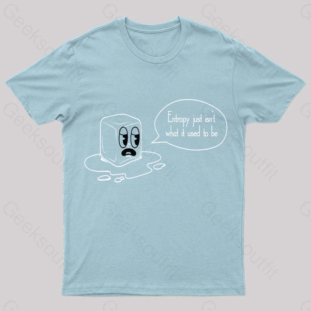 Entropy Just Isn’t What It Used To Be Geek T-Shirt Light Blue / S