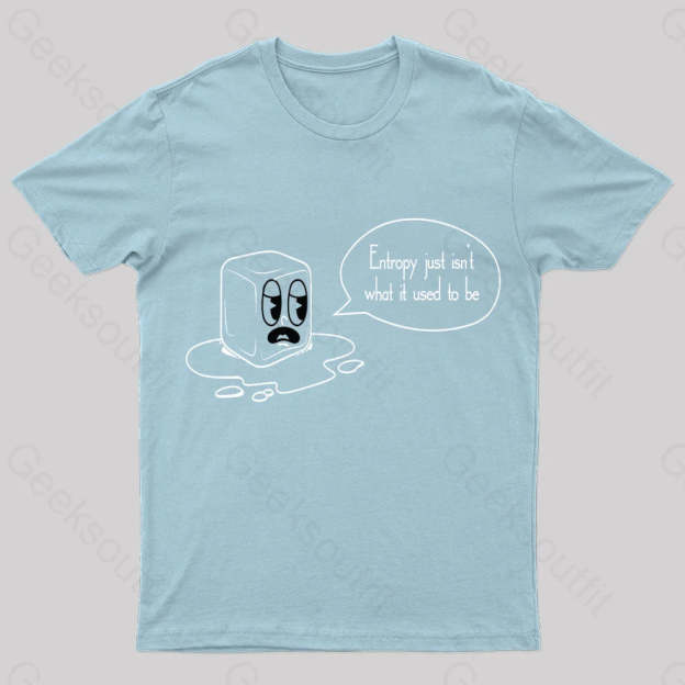 Entropy Just Isn’t What It Used To Be Geek T-Shirt Light Blue / S