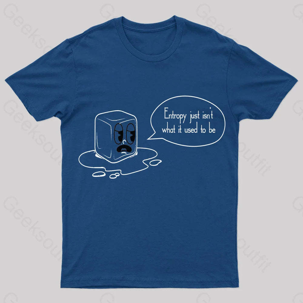 Entropy Just Isn’t What It Used To Be Geek T-Shirt Navy / S