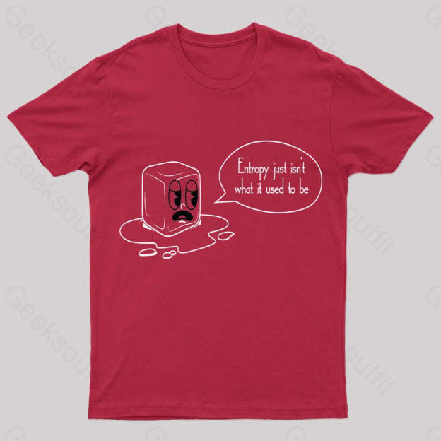 Entropy Just Isn’t What It Used To Be Geek T-Shirt Red / S