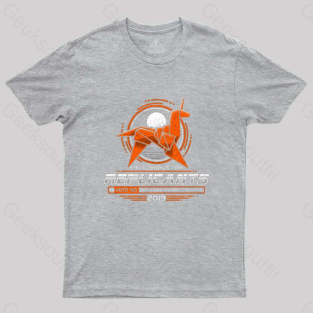 Equal Rights For Replicants T-Shirt Grey / S