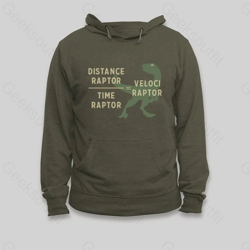 Equations Of Motion Science Velociraptor Hoodie - Geeksoutfit