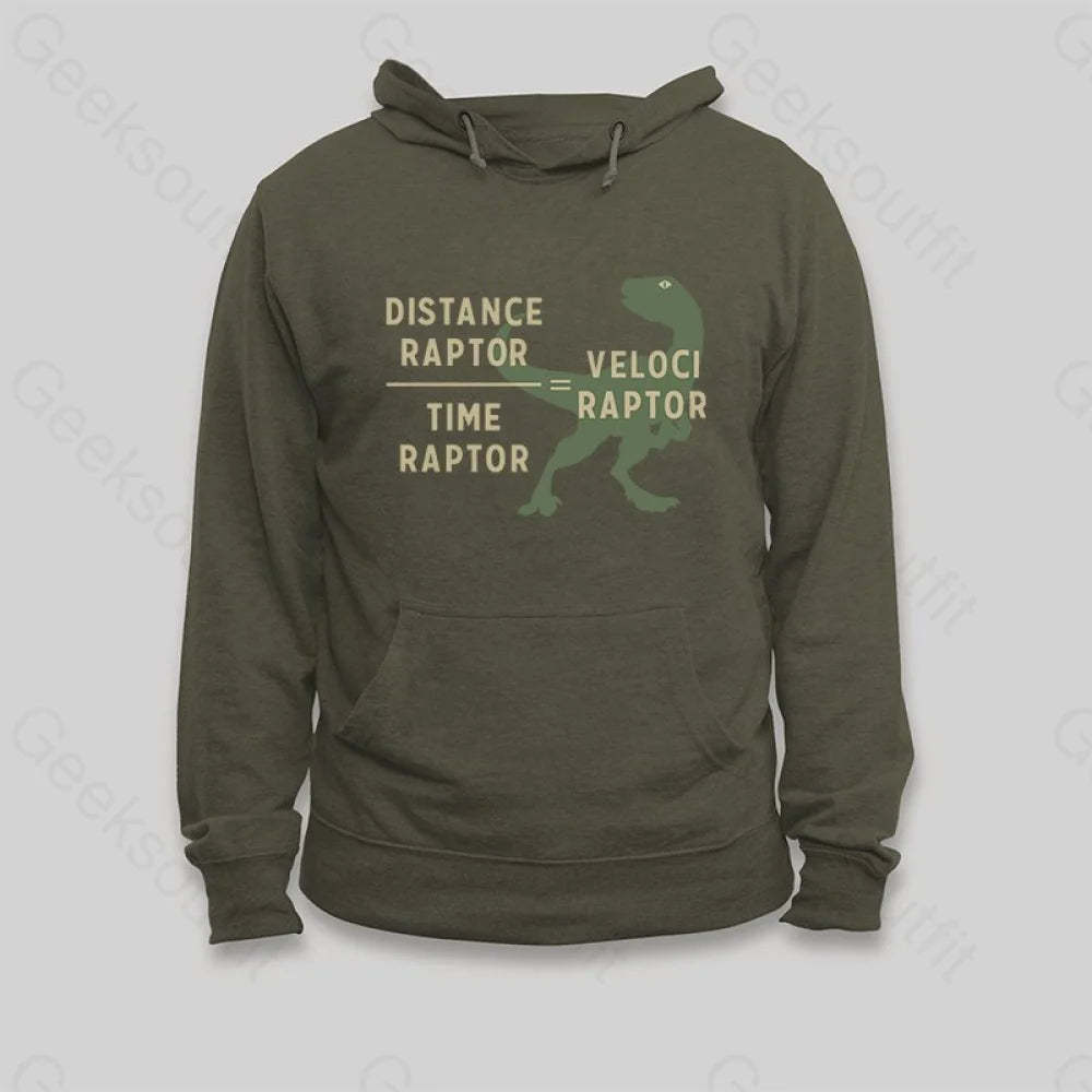 Equations Of Motion Science Velociraptor Hoodie - Geeksoutfit