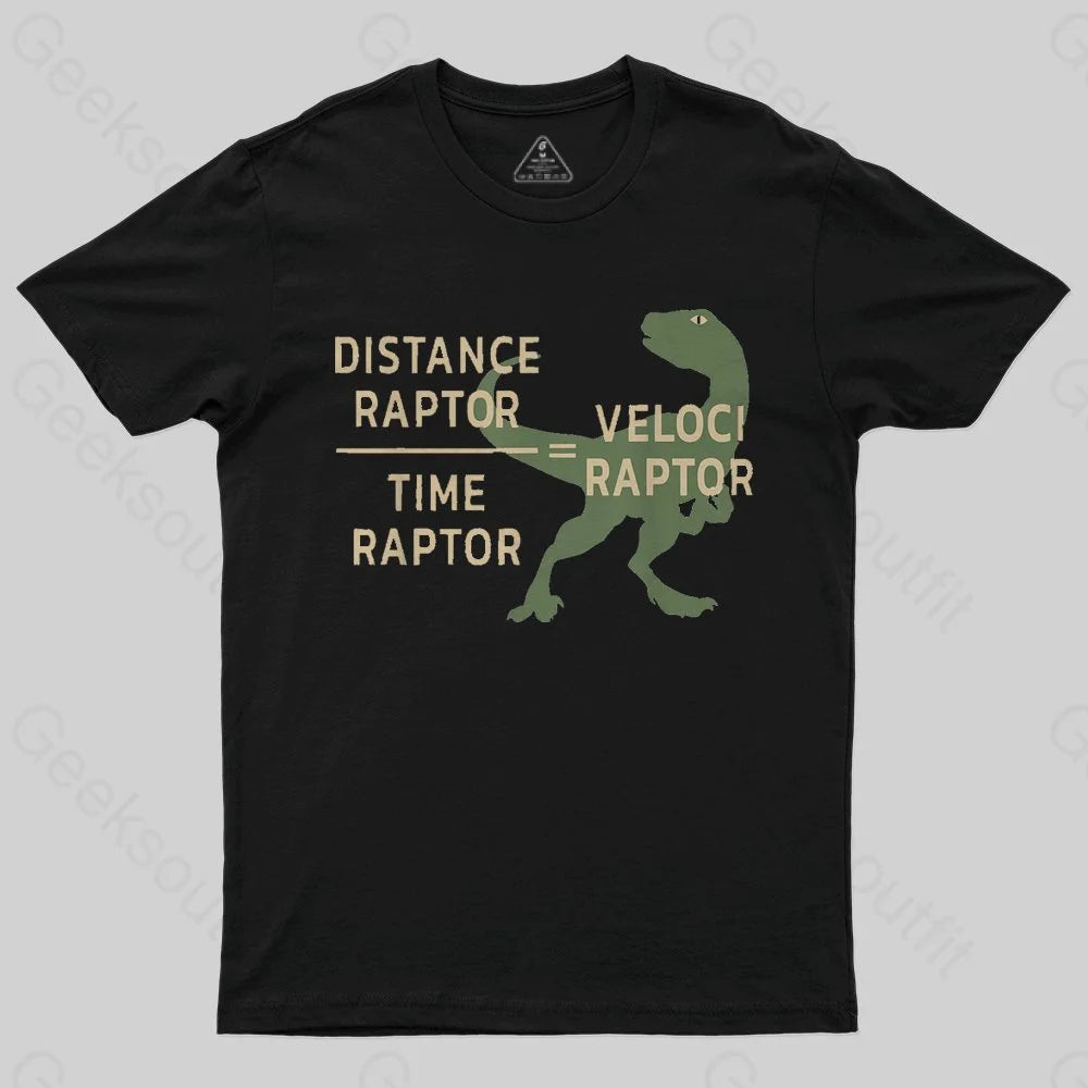 Equations Of Motion Science Velociraptor T-Shirt - Geeksoutfit