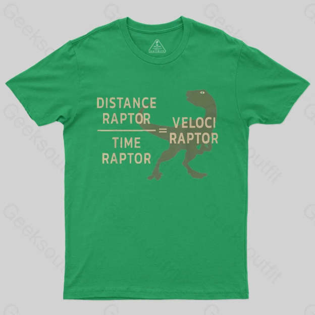Equations Of Motion Science Velociraptor T-Shirt - Geeksoutfit