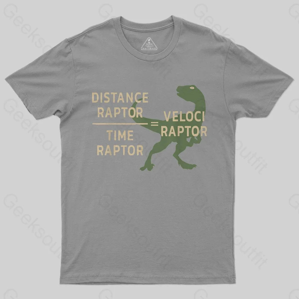 Equations Of Motion Science Velociraptor T-Shirt - Geeksoutfit