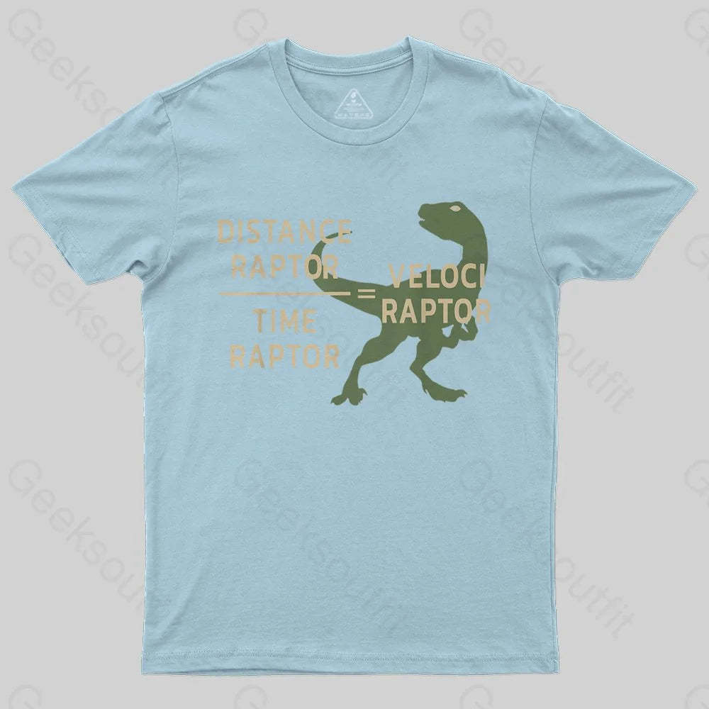 Equations Of Motion Science Velociraptor T-Shirt - Geeksoutfit