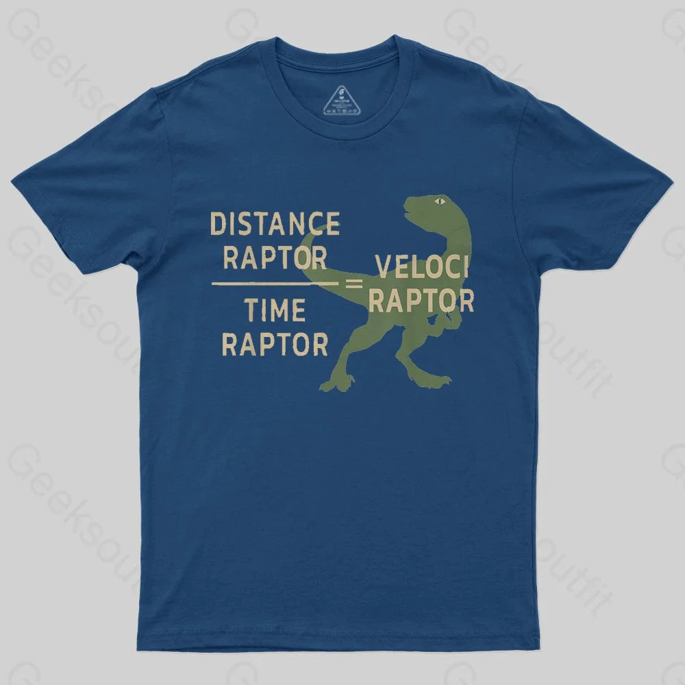 Equations Of Motion Science Velociraptor T-Shirt - Geeksoutfit