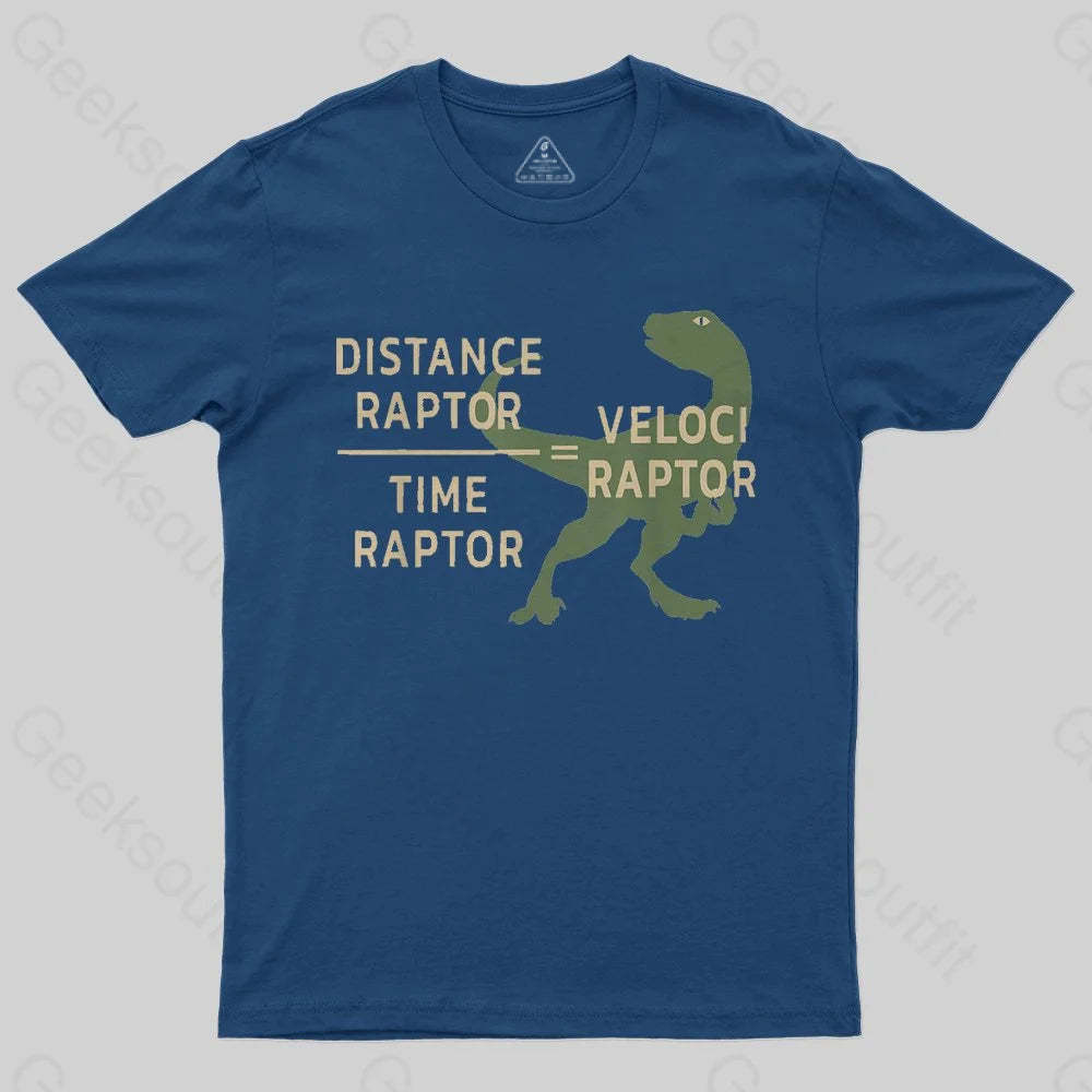 Equations Of Motion Science Velociraptor T-Shirt - Geeksoutfit