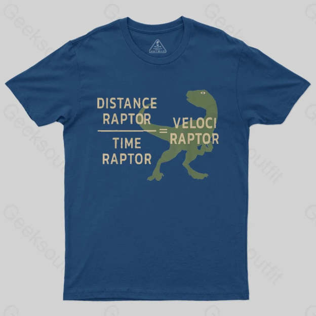 Equations Of Motion Science Velociraptor T-Shirt - Geeksoutfit