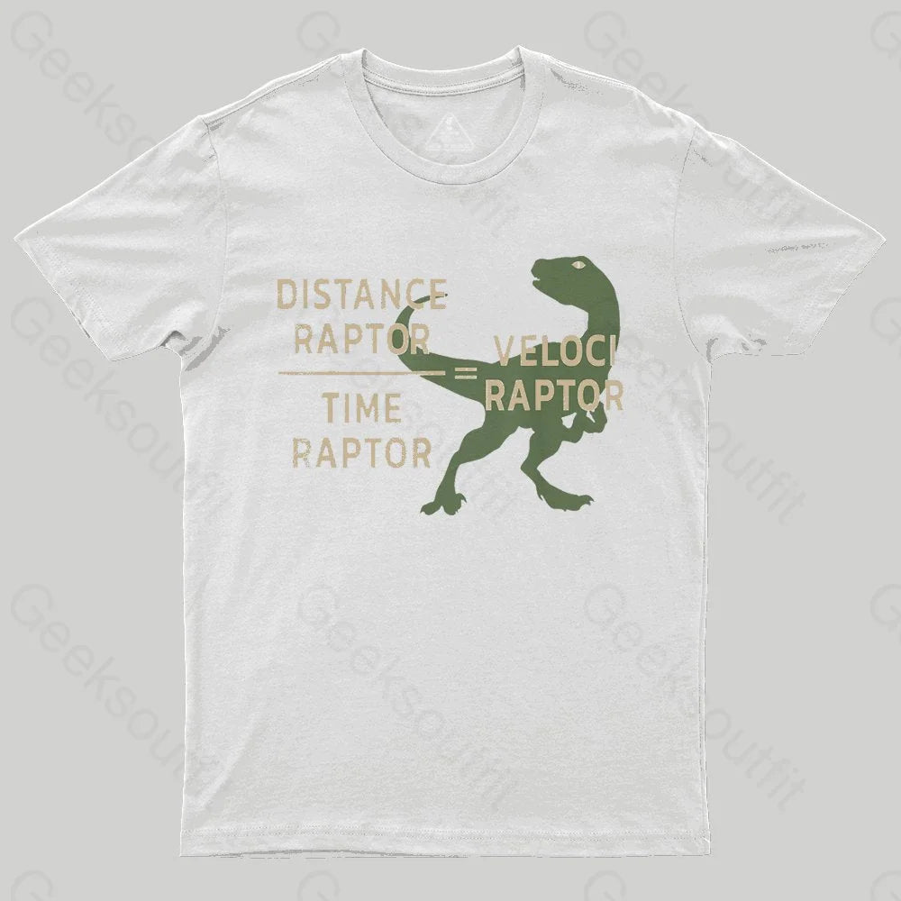 Equations Of Motion Science Velociraptor T-Shirt - Geeksoutfit