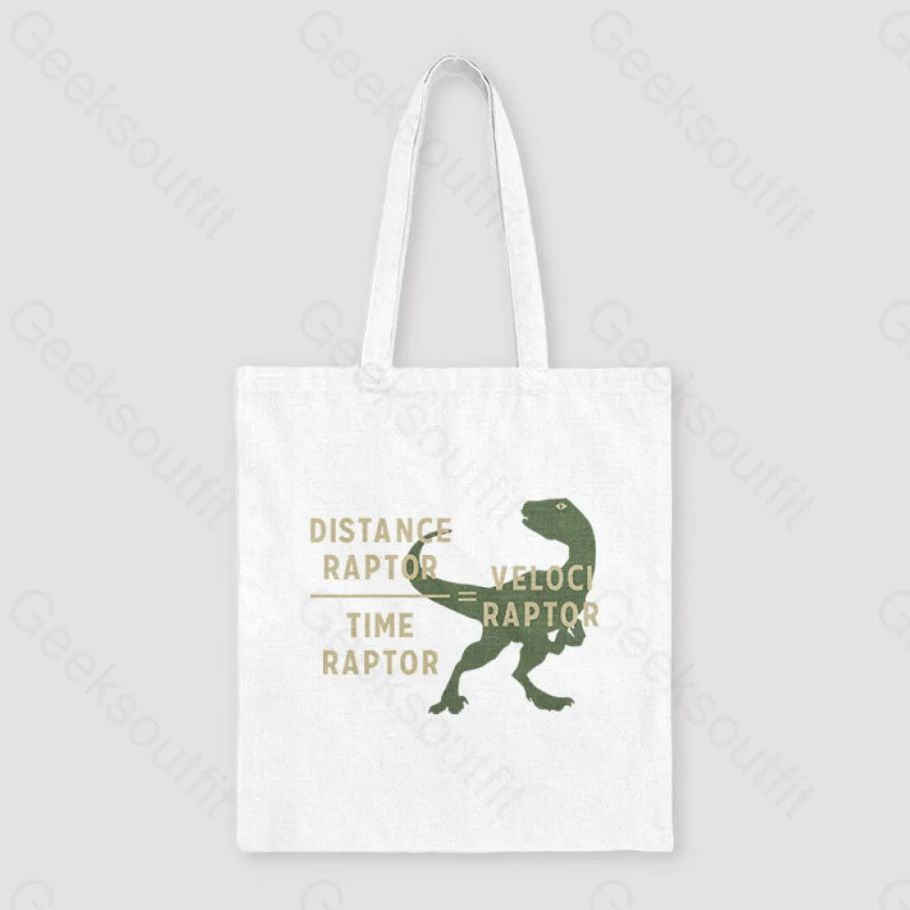 Equations Of Motion Science Velociraptor Unisex Tote Bag