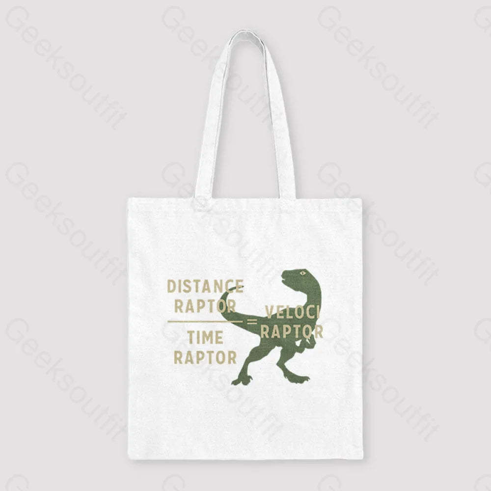 Equations Of Motion Science Velociraptor Unisex Tote Bag