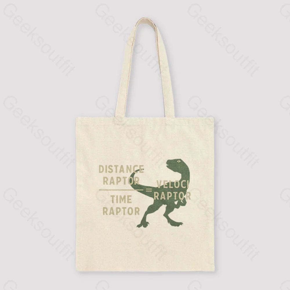 Equations Of Motion Science Velociraptor Unisex Tote Bag