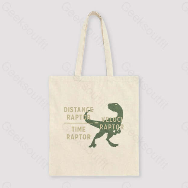 Equations Of Motion Science Velociraptor Unisex Tote Bag