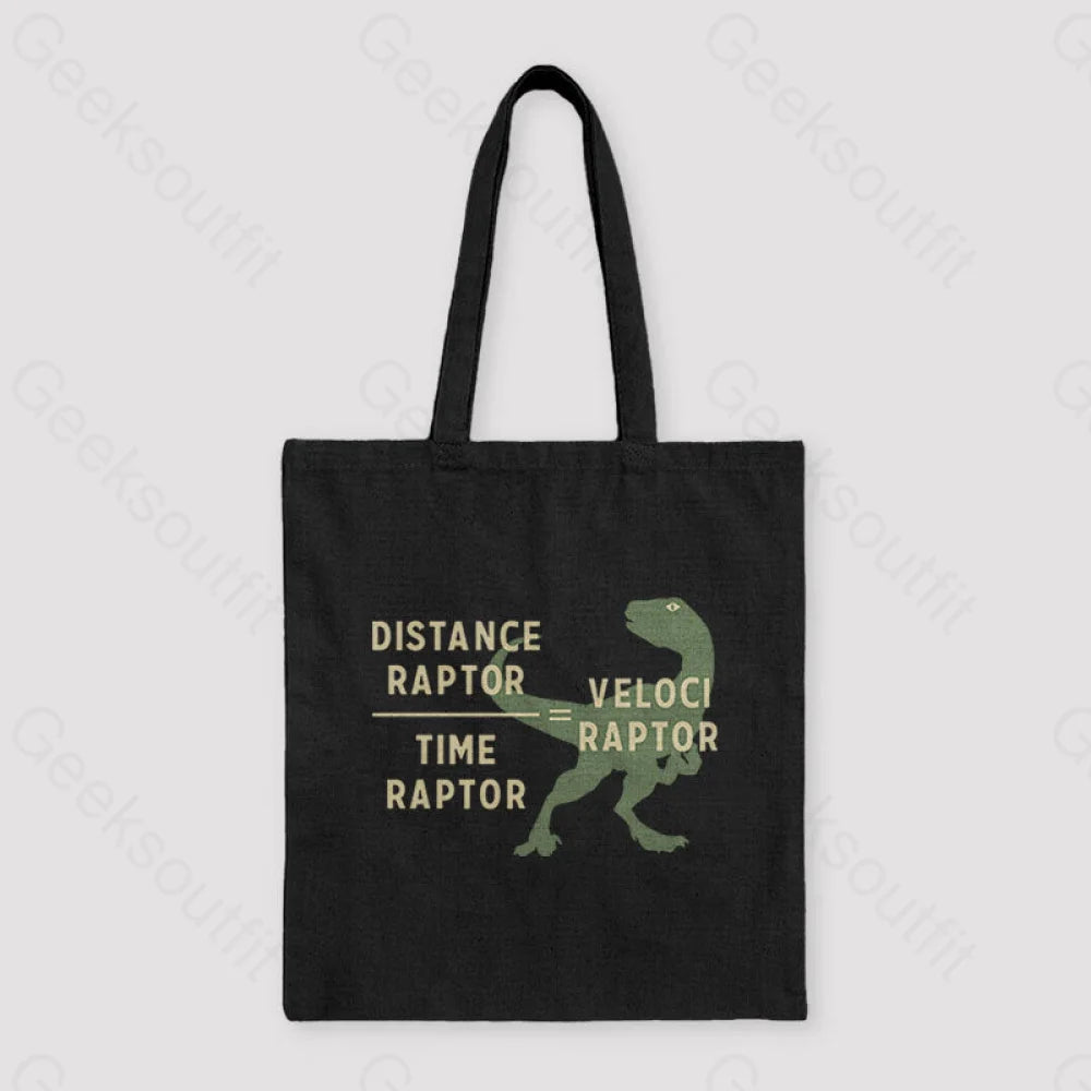 Equations Of Motion Science Velociraptor Unisex Tote Bag