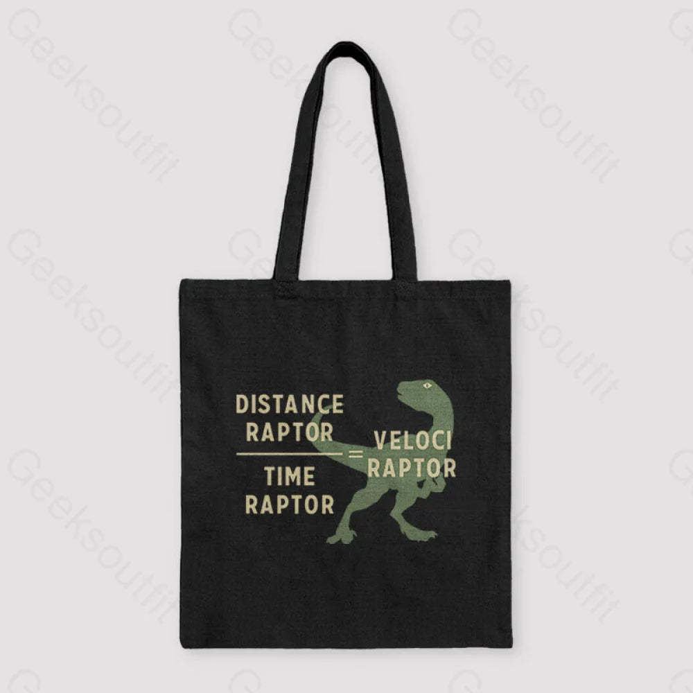 Equations Of Motion Science Velociraptor Unisex Tote Bag