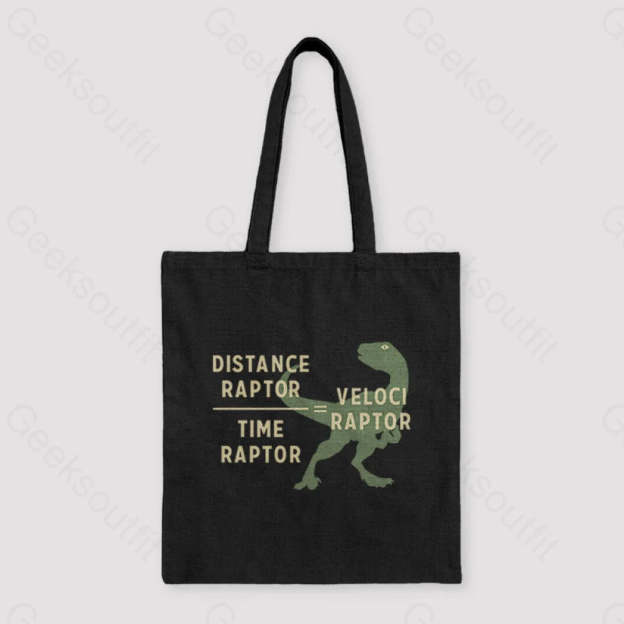 Equations Of Motion Science Velociraptor Unisex Tote Bag