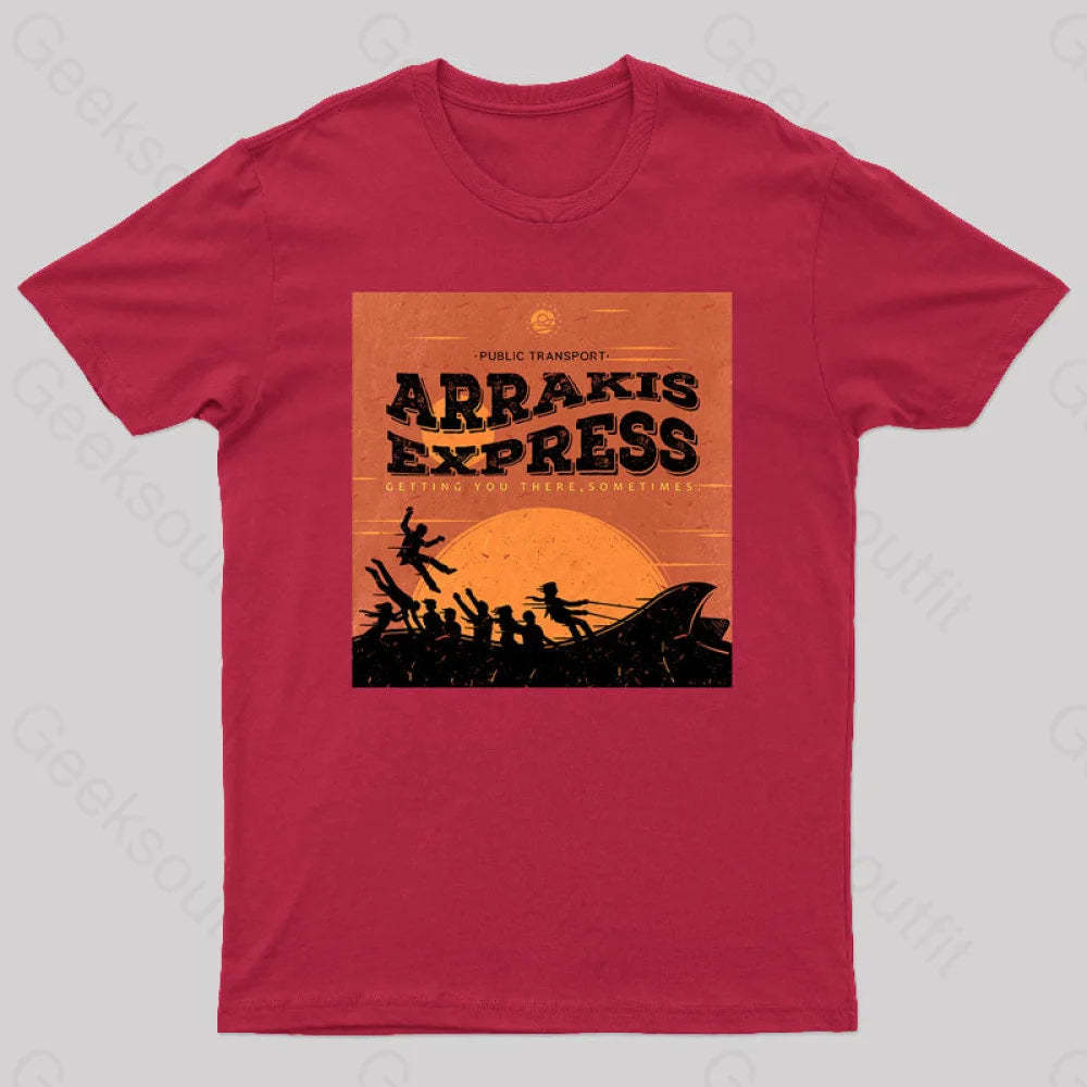Eraschi Express Nerd T-Shirt Red / S