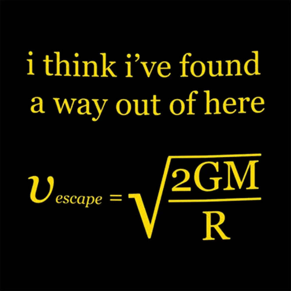 Escape Velocity Physics Geek T-Shirt