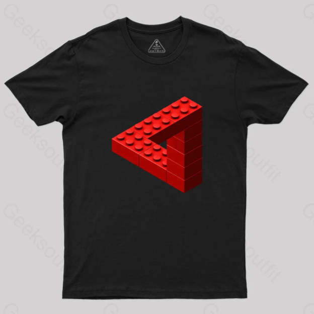Escher Toy Bricks T-Shirt Black / S