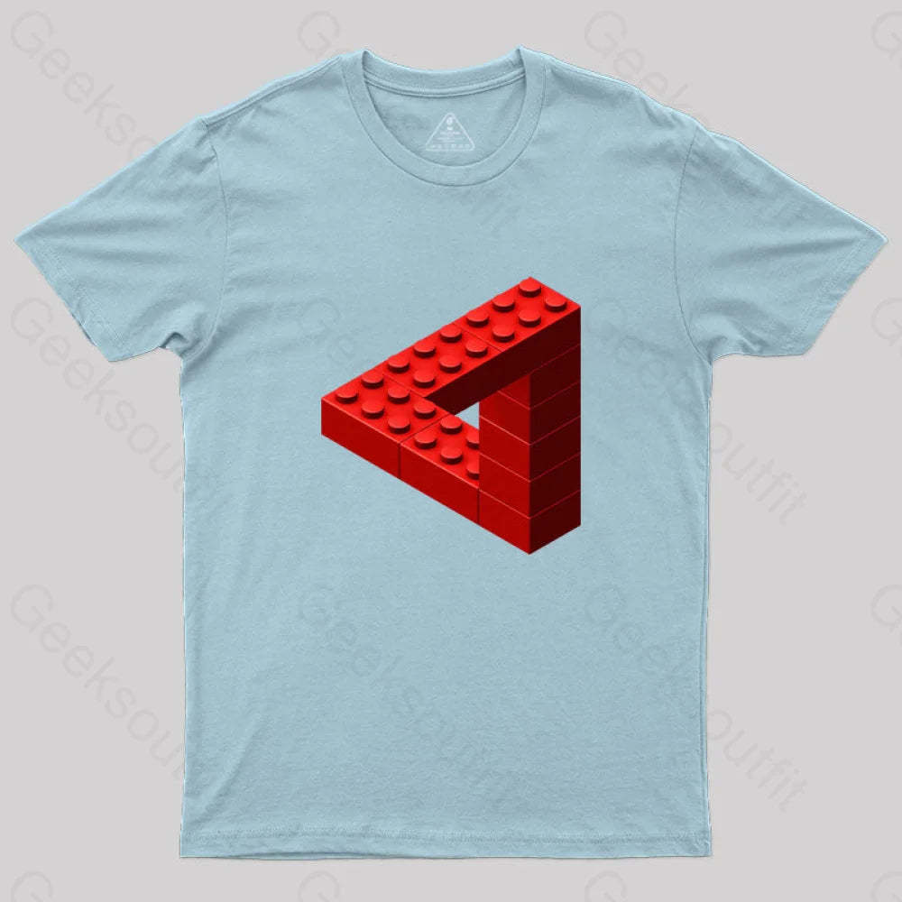 Escher Toy Bricks T-Shirt Light Blue / S