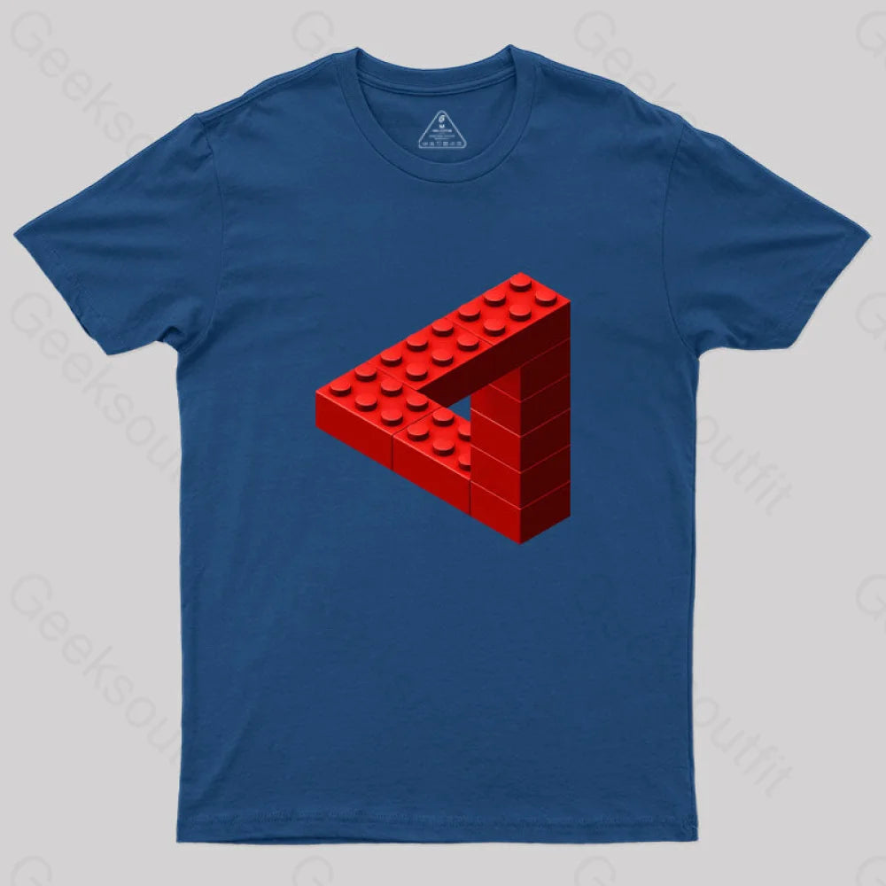 Escher Toy Bricks T-Shirt Navy / S