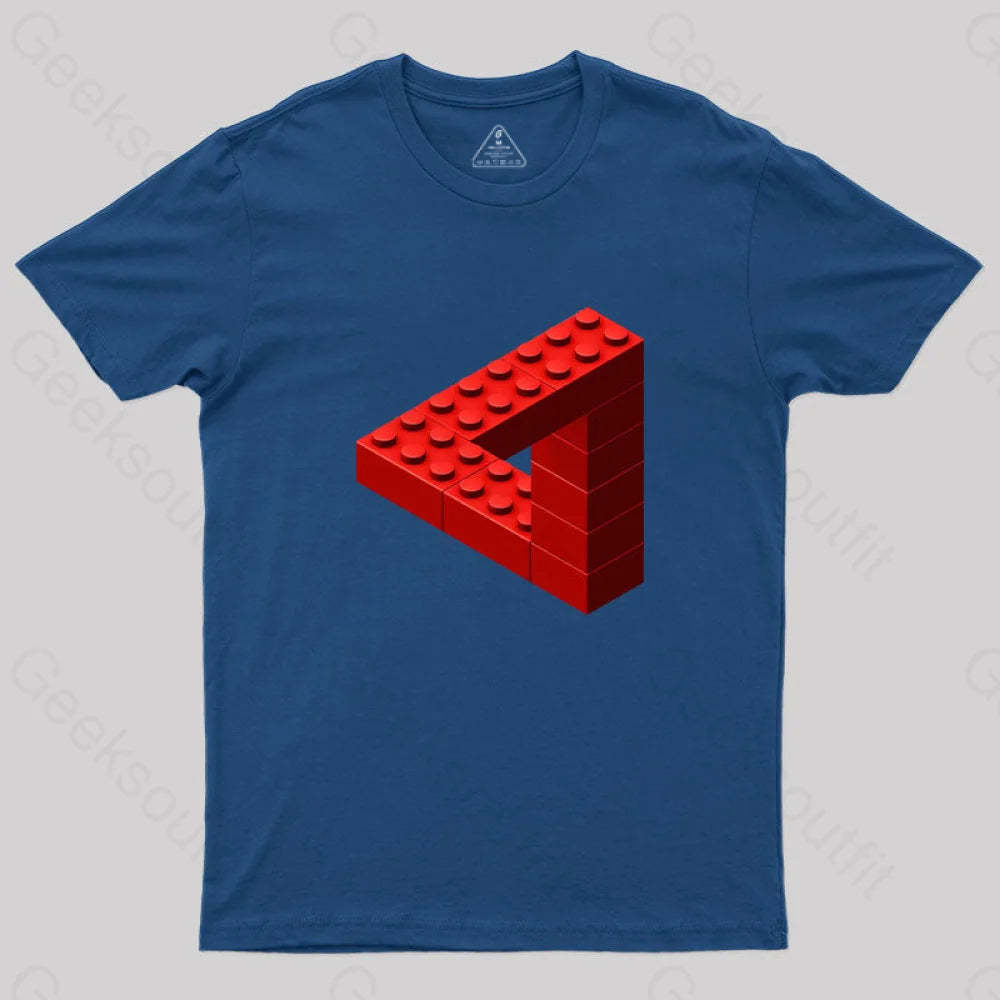 Escher Toy Bricks T-Shirt Navy / S