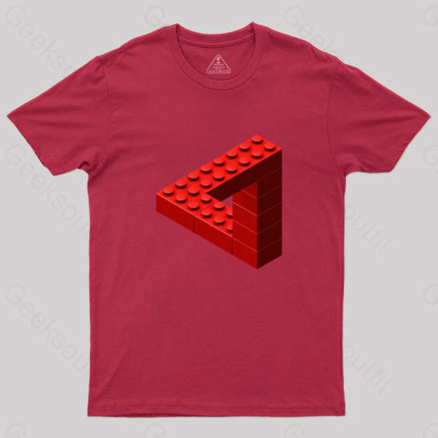 Escher Toy Bricks T-Shirt Red / S