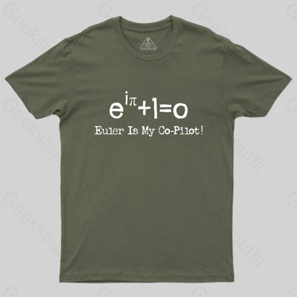 Euler Math Equation T-Shirt Army Green / S