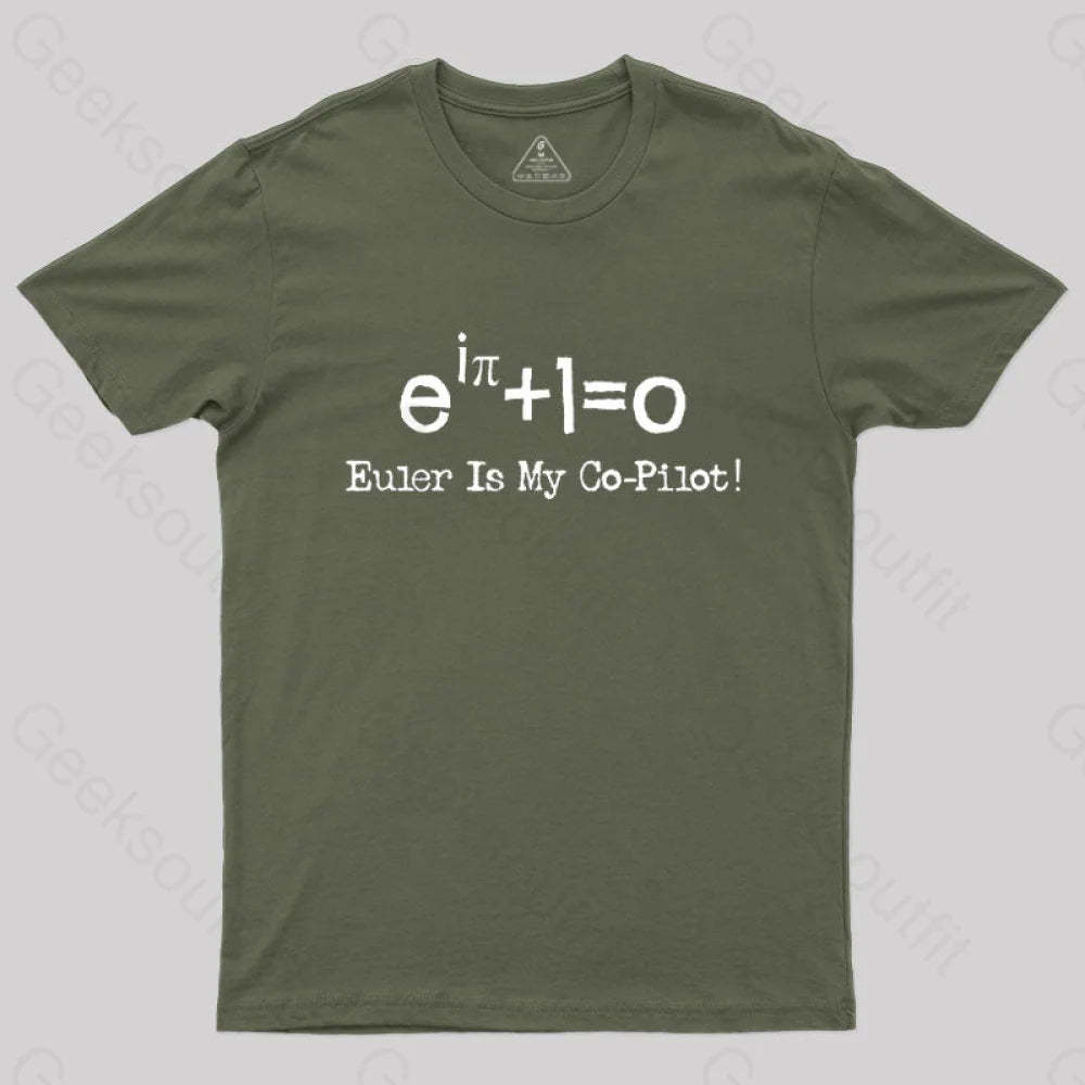 Euler Math Equation T-Shirt Army Green / S